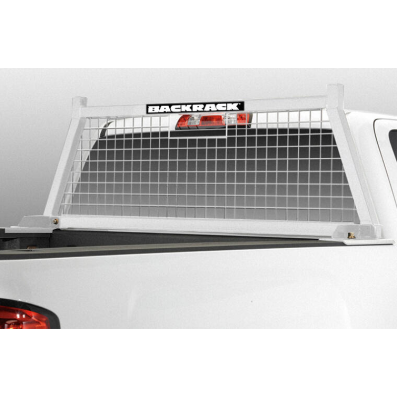 BACKRACK SAFETY White Finish Frame Rack Only Fits Chev/GMC/Ram/Ford/Toyota/Nissan/Mazda Model 10200W