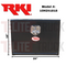 RKI Underbody Truck Box 24x18x18 H-Series 10 Gauge Black Steel Model # 10H241818