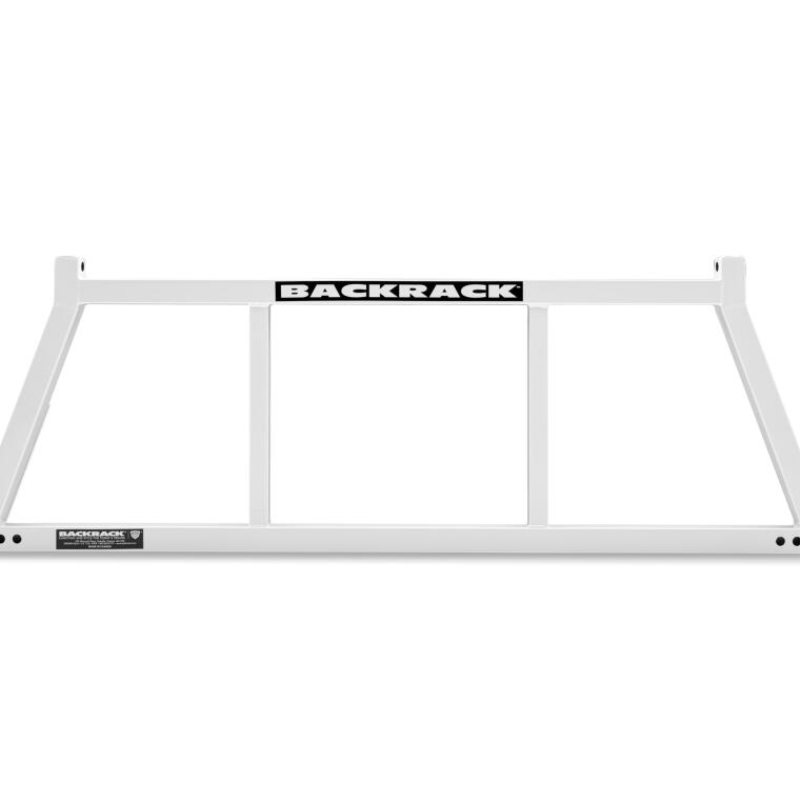 BACKRACK OPEN Rack; White; Silv/Sierra/GM Pickup/F150/Titan/Tundra/D/W Series/Ram w/o RB Model 14800W