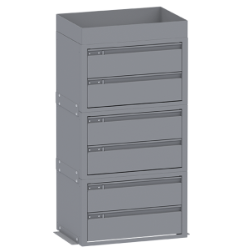 Holman Drawer Cabinet - 3 H Stack Kit Model 40150