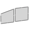 Holman Partition - Poly-Carbonate Panels to Cover Perforations (Use with 40640) Model 40644