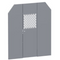 Holman Partition - Center Perforated - High Model 40662