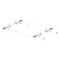 Holman Drop Down HD Aluminum Ladder Rack Kit Double Ram ProMaster Standard Roof Model 4PLADD