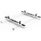 Holman Drop Down HD Aluminum Ladder Rack Kit Double Sprinter High Roof Model 4SHADD
