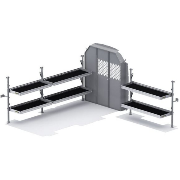 Holman Folding Shelves Van Package Ford Transit 148" WB Mid Roof Model 51TLM
