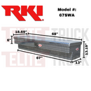 RKI Side Mount Truck Tool Box Aluminum Model 67SWA