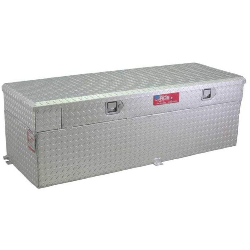 RDS 51 Gallon Auxiliary Tank & Toolbox Combo Bright Aluminum 50X20X21.75 Model