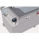 RDS 91 Gallon Auxiliary Tank & Toolbox Combo Bright Aluminum 55X30X22.25 Model