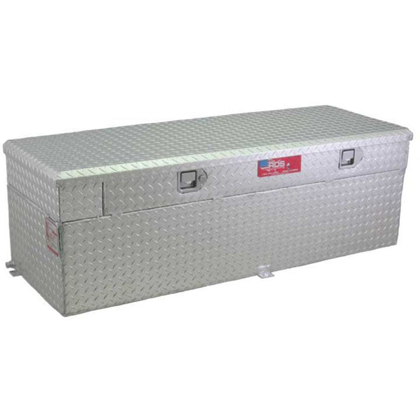 RDS 90 Gallon Auxiliary Tank & Toolbox Combo Bright Aluminum 55X24X22.25 Model # 72772