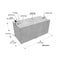 RDS 200 Gallon Rectangular Transfer Tank Mill Finish Aluminum (Diesel Only) 60X28.5X28 Model # 73217