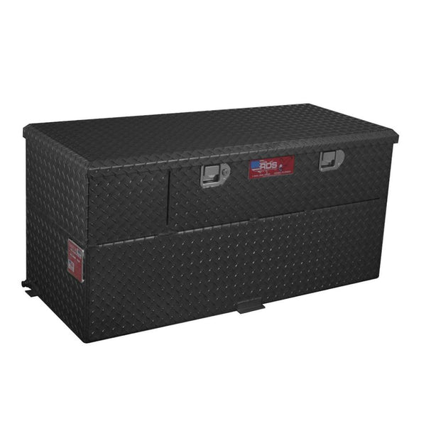 RDS 50 Gallon Transfer Tank & Toolbox Combo With 8 GPM Pump Black Aluminum 48X20X22.75 Model # 74724PC