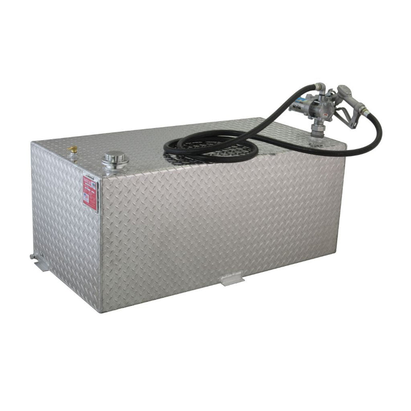 RDS 95 Gallon Rectangular Transfer Tank Bright Aluminum 48X24X20.5 Model
