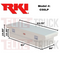 RKI Crossover Truck Tool Box C-Series Low Profile White Steel Model C56LP