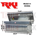 RKI Crossover Truck Tool Box C-Series Deep Bright Aluminum Model C63DA