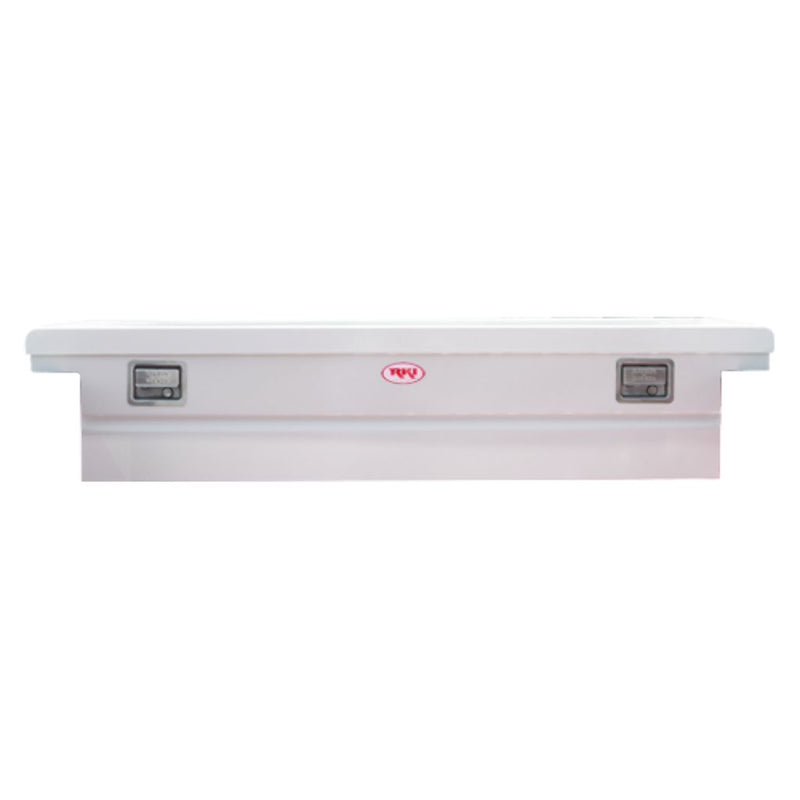 RKI Crossover Truck Tool Box C-Series Low Profile Deep White Steel Model C63LPD