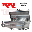 RKI Crossover Truck Tool Box Wide Deep C-Series Aluminum Model C63WA