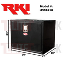 RKI Underbody Truck Box 30x24x18 H-Series 14 Gauge Black Steel Model