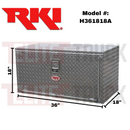 RKI Underbody Truck Box 36x18x18 H-Series Aluminum Model
