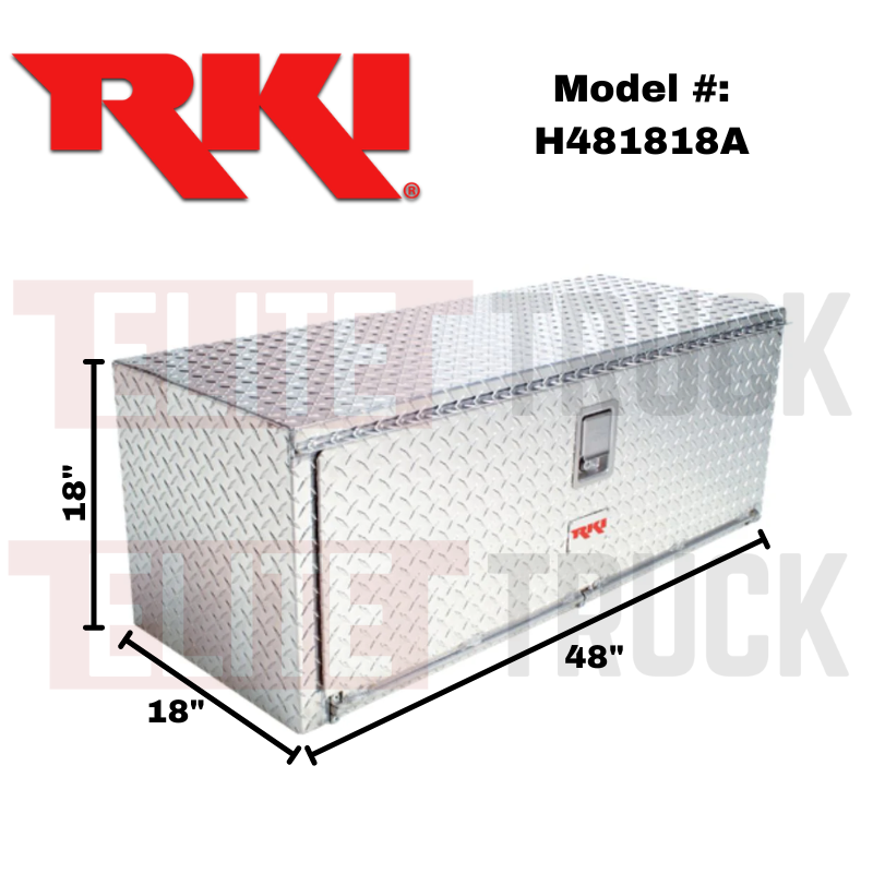 RKI Underbody Truck Box 48x18x18 H-Series Aluminum Model