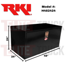 RKI Underbody Truck Box 48x24x24 H-Series 14 Gauge Black Steel Model