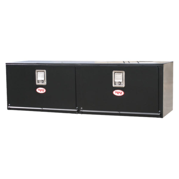 RKI Underbody Truck Box 60x18x18 H-Series 14 Gauge Black Steel Two Doors Model # H601818-2