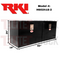 RKI Underbody Truck Box 60x24x18 H-Series 14 Gauge Black Steel Two Doors Model # H602418-2