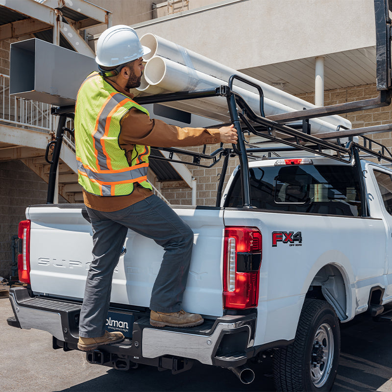 Holman Pro Rack Full Kit - Select Full-Size Trucks, 24" H Cab, Forklift Loadable, Long Bed, Crew Cab Model 2FSF8C