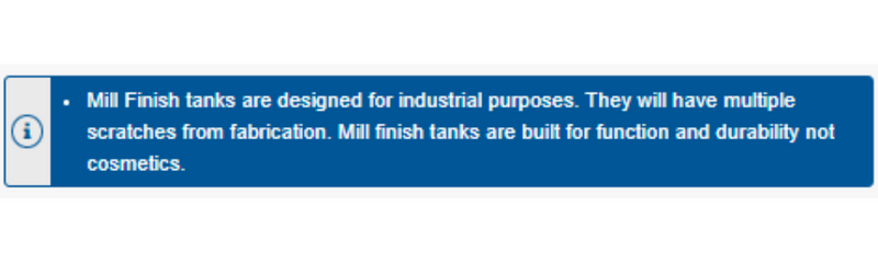 RDS 18 Gallon General Purpose Tank Bright Aluminum Mill Finish 24.25X16.38X10.38 Model