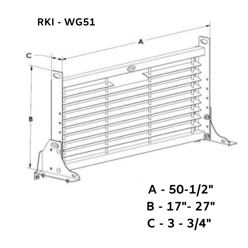 RKI Headache Rack Cab Protector For Service Body White Steel Model