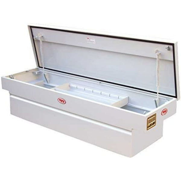 RKI Crossover Truck Tool Box Wide C-Series White Steel Model C63W