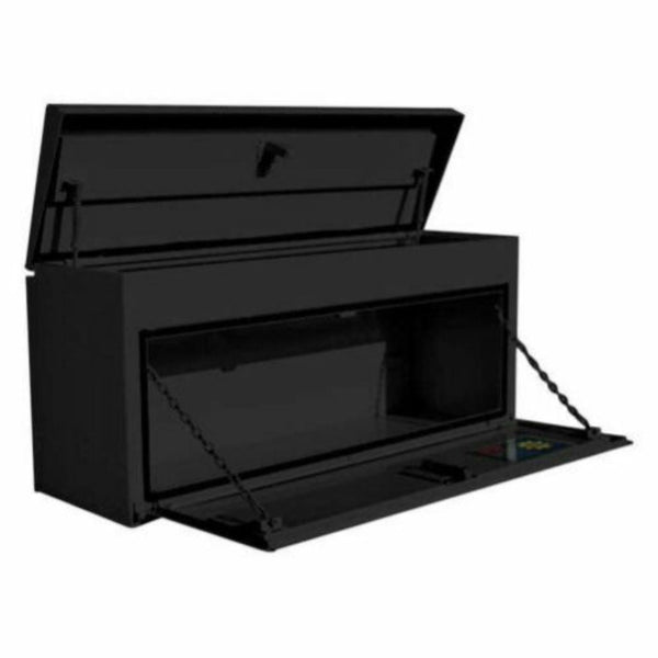 RKI Chest Box With Top Opening Lid 48x20x14 Black 14 Gauge Steel Model UST48CB