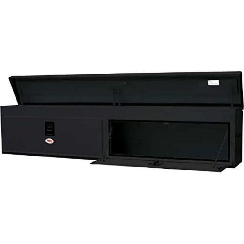 RKI Chest Box With Top Opening Lid 96x20x14 Black 14 Gauge Steel Model UST96CB
