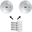 Holman SATURN GO (2 pc) -  Gray Security Lock Model 84001