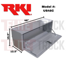 RKI Top Mount Truck Tool Box Single Door White Steel Model US48C