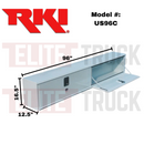 RKI Top Mount Box Two Door White 14 Gauge Steel Model US96C