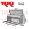 RKI Chest Box With Top Opening Lid 48x20x14 White 14 Gauge Steel Model UST48C
