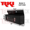 RKI Chest Box With Top Opening Lid 72x20x14 Black 14 Gauge Steel Model UST72CB