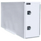 Buyers Products 24x42x96 White Steel Straight Side Backpack Truck Box - T-Handle Latch Model BP964824W