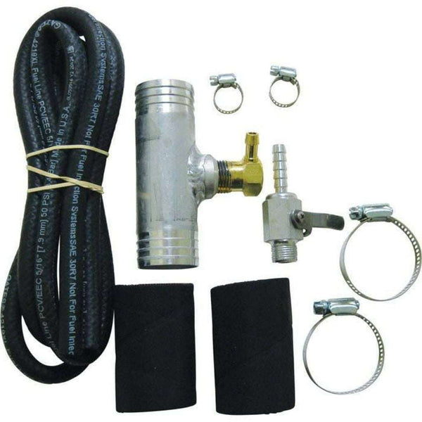 Diesel Gravity Feed Install Kit for Auxiliary &amp; Transfer Fuel Tanks Ford (1999-Current), Chevy/GMC (2011-Current), Dodge (1999-2012) 1½", Nissan Titan XD (2016-Current) Fill Line Model 011025