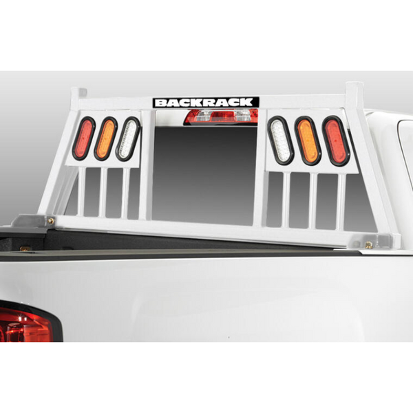 BACKRACK 3 LIGHT; White; Silv/Sierra/F150/Titan/Tundra/Dodge/Ram w/o RamBox; Exc Lights Model 148TLW