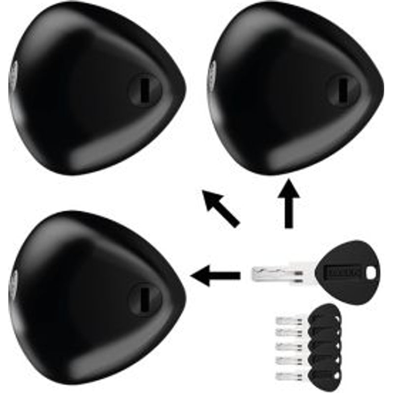 Holman BLACKSTONE BLACK COMBO (3 pc) Security Lock Model 84432