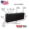 RDS 45 Gallon Vertical Transfer Tank Black Aluminum 57X9.5X20 Model # 71083PC