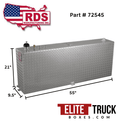 RDS 45 Gallon Vertical Transfer Tank Bright Aluminum 55X9.5X21 Model