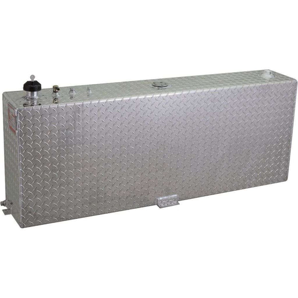 RDS 45 Gallon Vertical Transfer Tank Bright Aluminum 57X9.5X20 Model # 71083