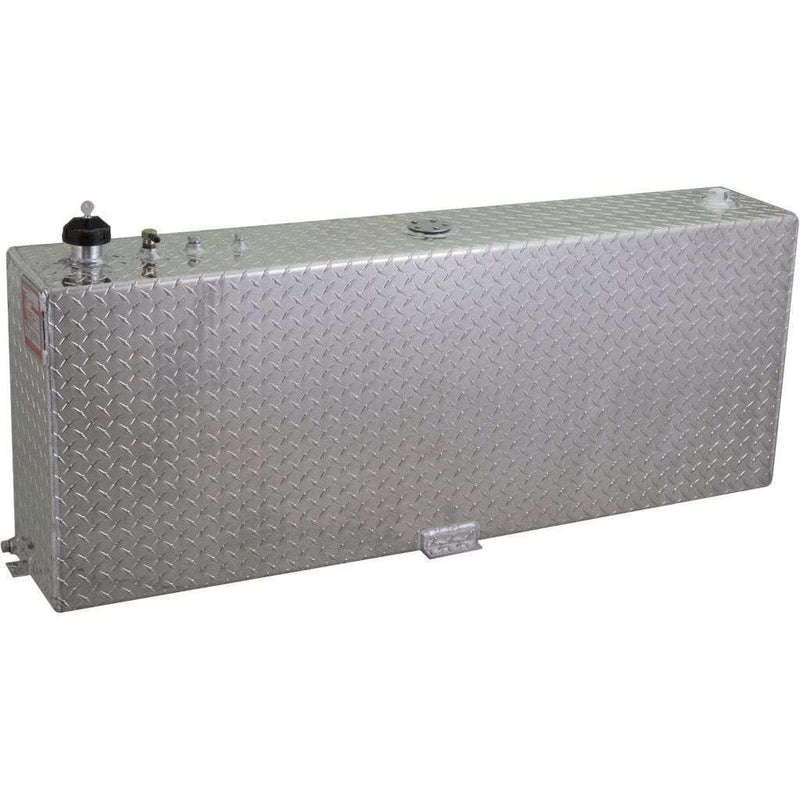 RDS 45 Gallon Vertical Transfer Tank Bright Aluminum 57X9.5X20 Model