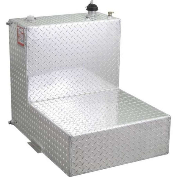 RDS 48 Gallon L Shaped Transfer Tank Bright Aluminum 24X32X26 Model # 70531