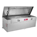 RDS 51 Gallon Auxiliary Tank & Toolbox Combo Bright Aluminum 50X20X19 Model