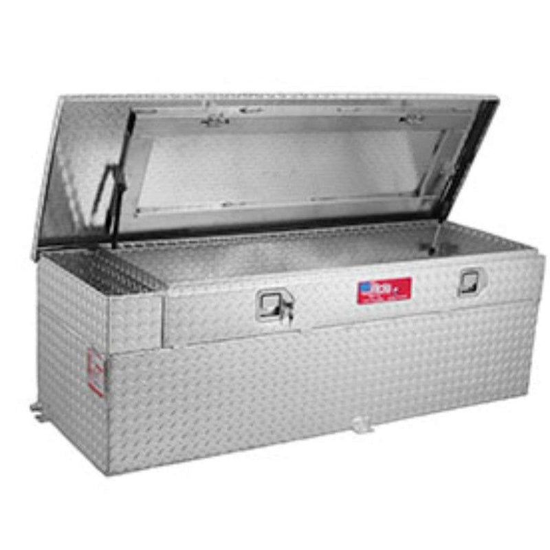 RDS 51 Gallon Auxiliary Tank & Toolbox Combo Bright Aluminum 50X20X19 Model