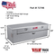 RDS 51 Gallon Auxiliary Tank & Toolbox Combo Bright Aluminum 50X20X19 Model