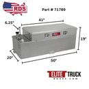 RDS 51 Gallon Transfer Tank & Toolbox Combo Bright Aluminum 50X20X19 Model